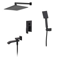 Душевая система чёрная встраиваемая  Koer KB-66007-05 KR3465